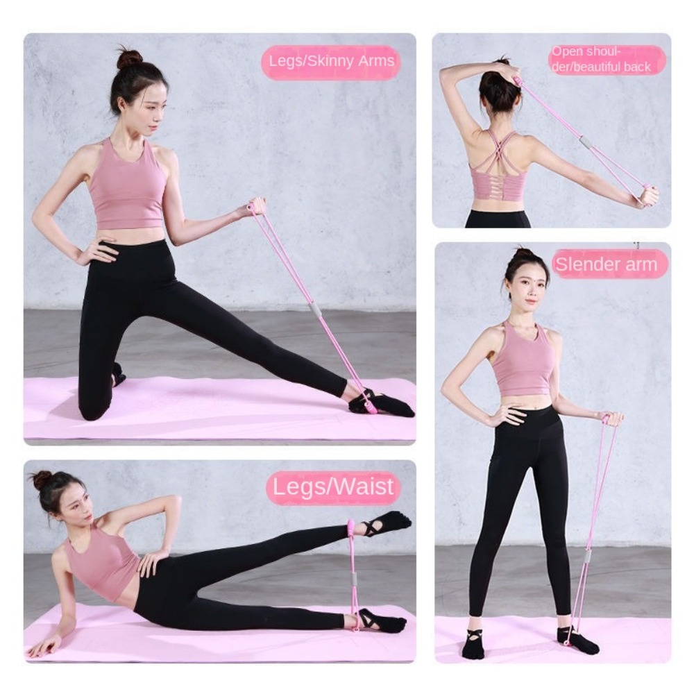 Yoga Pedal Puller Fitness Equipment - 6개 튜브 저항 밴드 세트, 폼