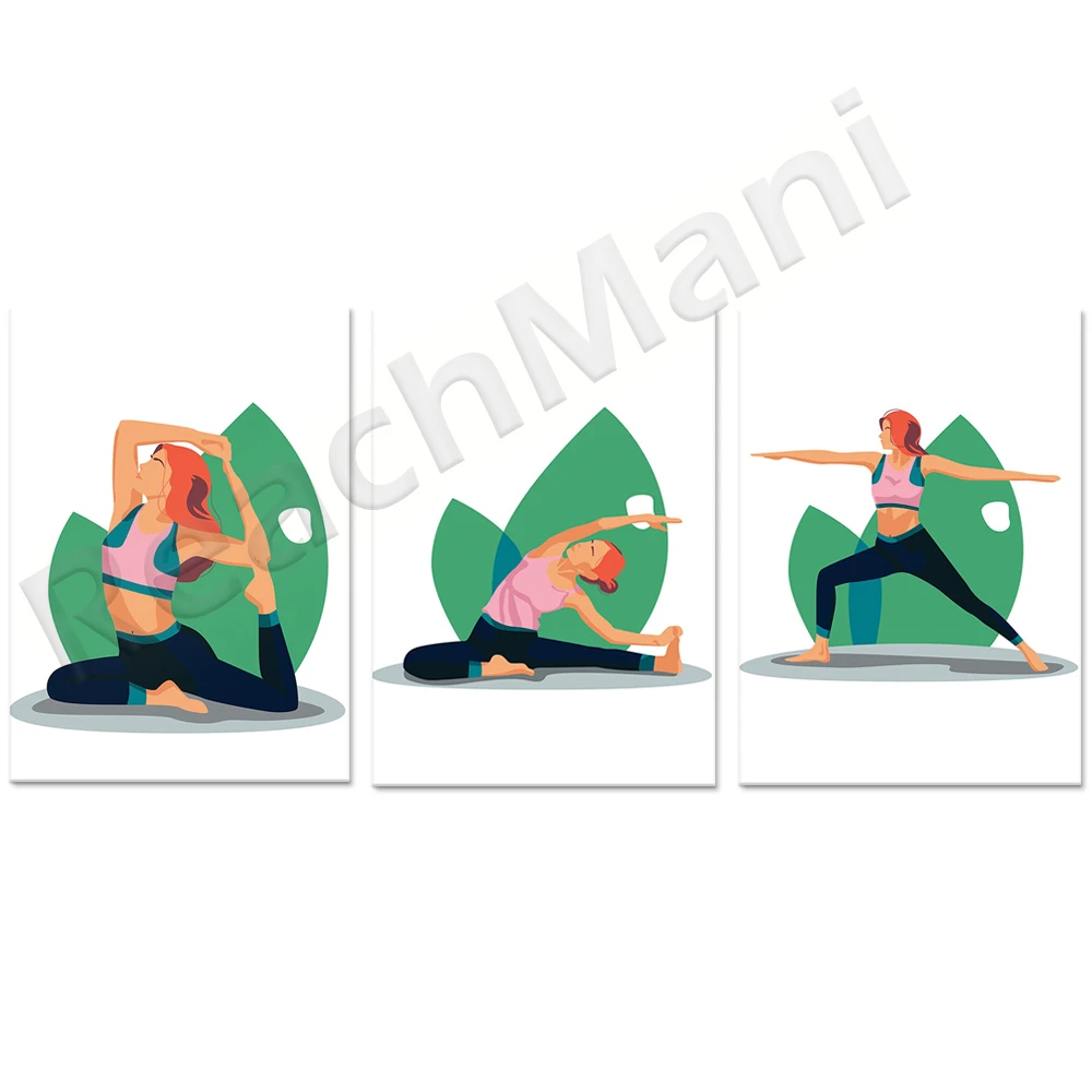 Yoga Fitness Quotes - 숨쉬기 입히기 내쉬기 요가 포스터 캔버스