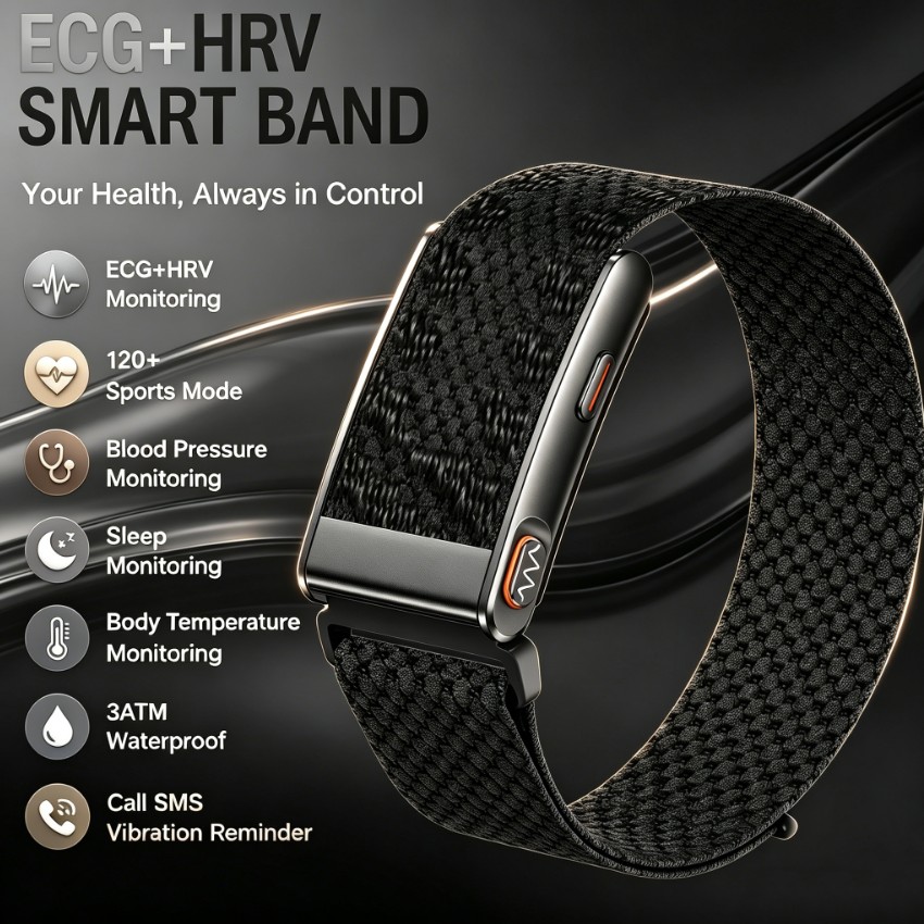Wrist Wraps Fitness - 2026년형 ECG+HRV 간호 등급 스마트 팔찌3