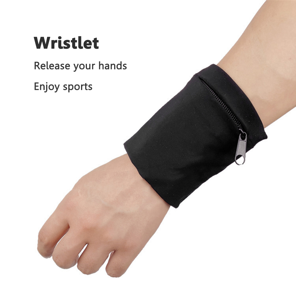 Wrist Wraps Fitness - 지퍼 러닝 암 가방 사이클링 포켓
