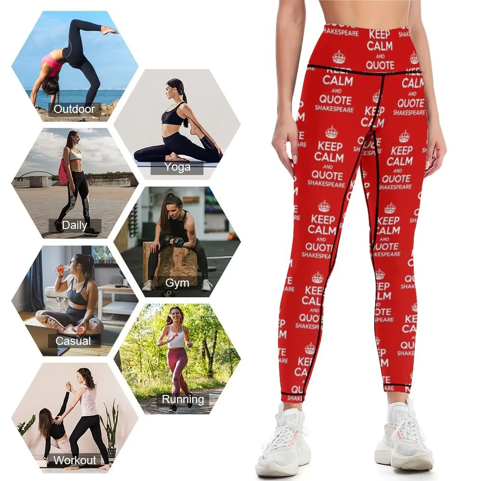 Keep Calm & Quote Shakespeare  - Yoga Fitness Quotes 리뷰 및 가격