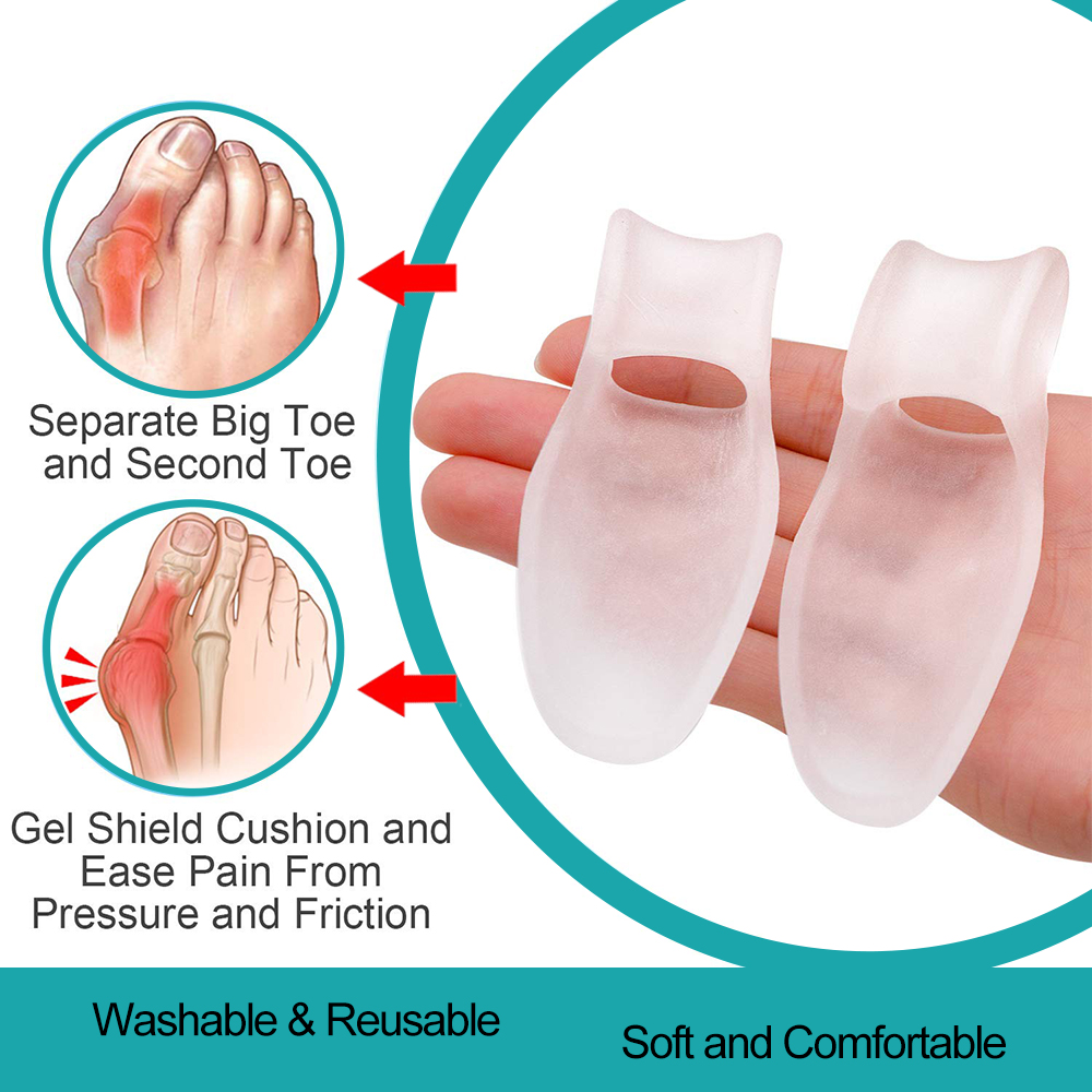 1쌍 보호용 발가락 분리기, 무지외반증 요가 젤 실리콘 - Yoga Toe Separator 리뷰 및 가격