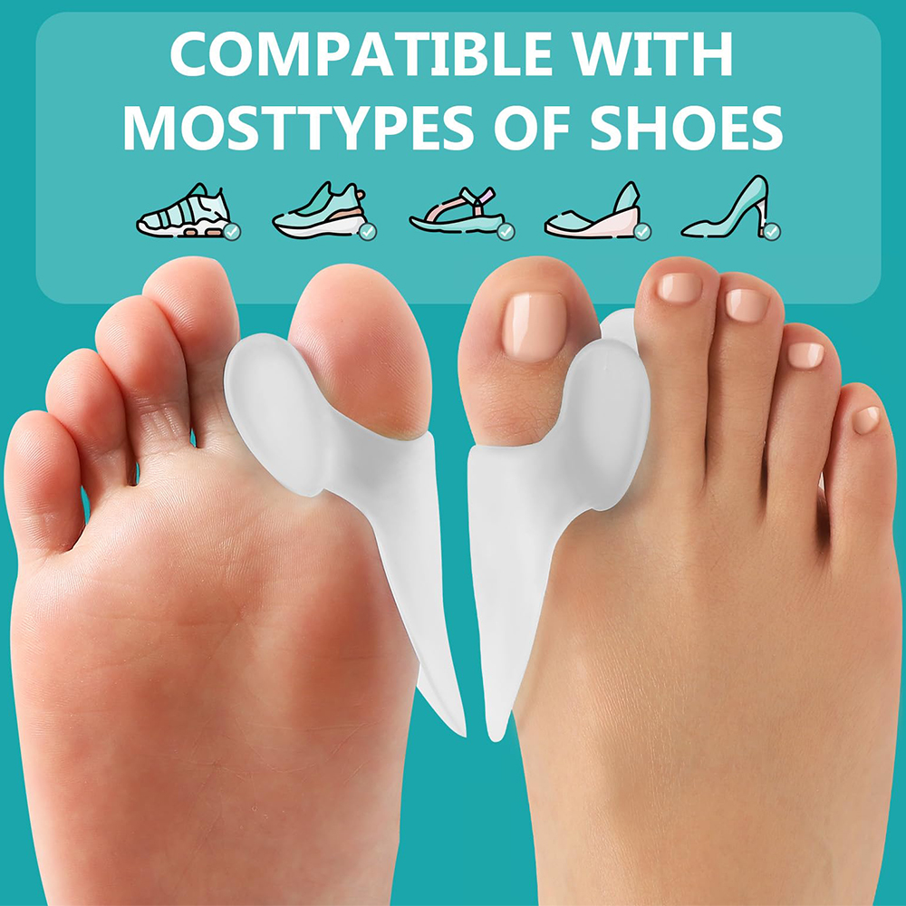 1쌍 보호용 발가락 분리기, 무지외반증 요가 젤 실리콘 - Yoga Toe Separator 리뷰 및 가격