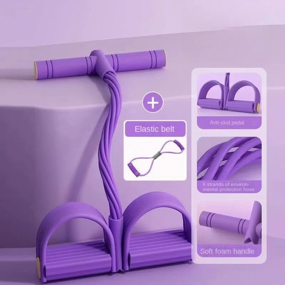 6개 튜브 저항 밴드 세트, 폼 TPE 요가 페달 풀러 - Yoga Pedal Puller Fitness Equipment 리뷰 및 가격