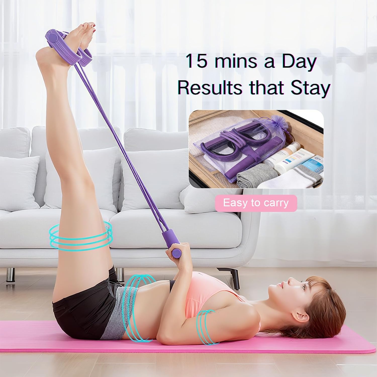 4/6튜브 페달 텐셔너 다기능 가정용 피트니스 장비 요 - Yoga Pedal Puller Fitness Equipment 리뷰 및 가격