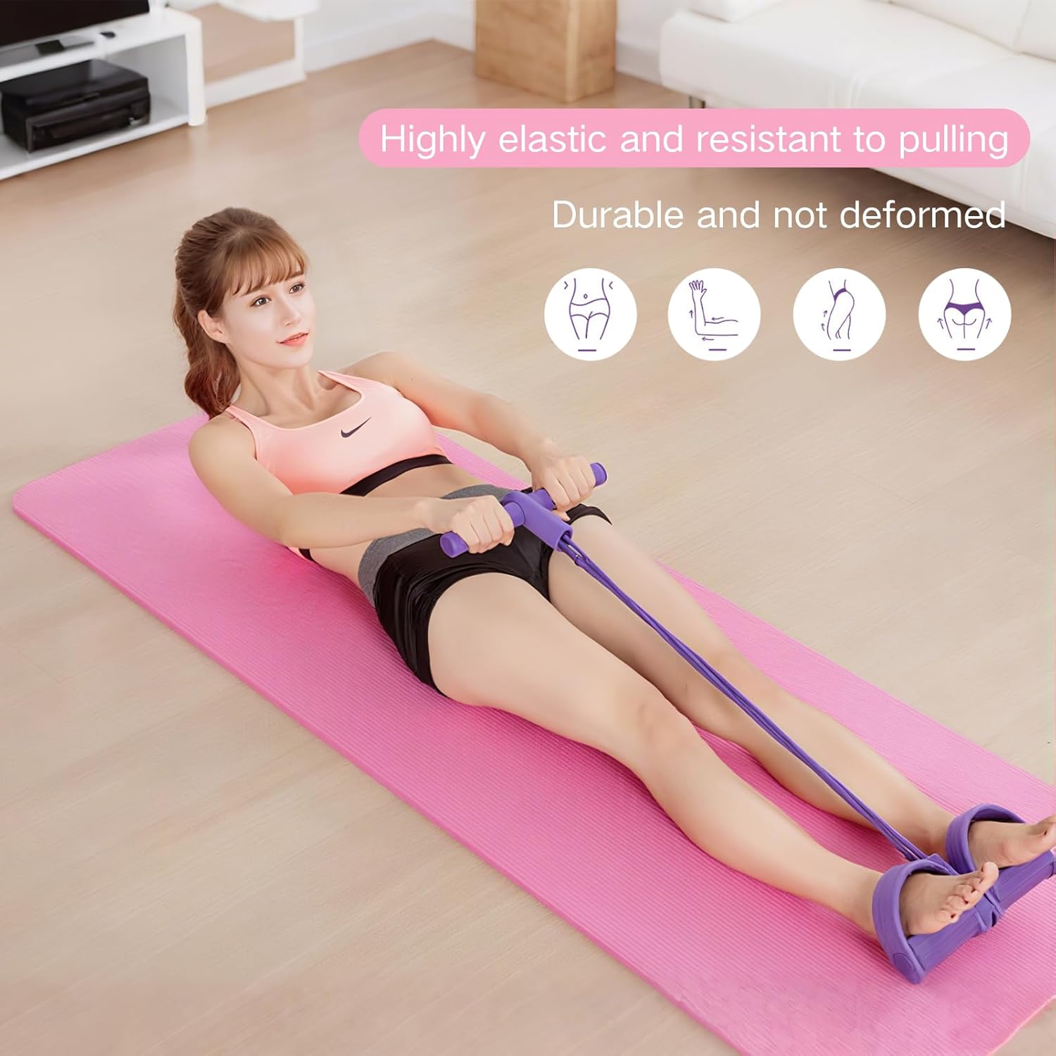 4/6튜브 페달 텐셔너 다기능 가정용 피트니스 장비 요 - Yoga Pedal Puller Fitness Equipment 리뷰 및 가격