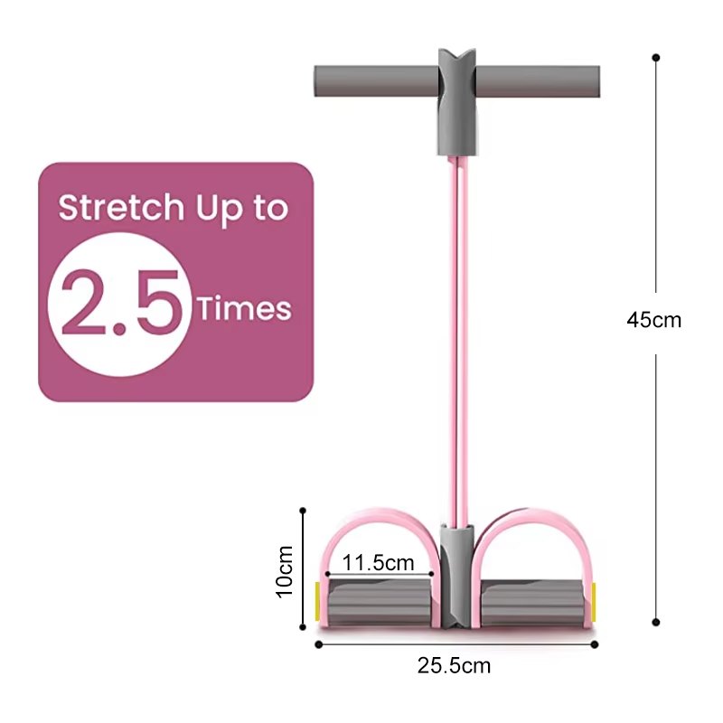 4튜브 저항 밴드 요가 페달 풀러 탄성 풀 로프 복부  - Yoga Pedal Puller Fitness Equipment 리뷰 및 가격