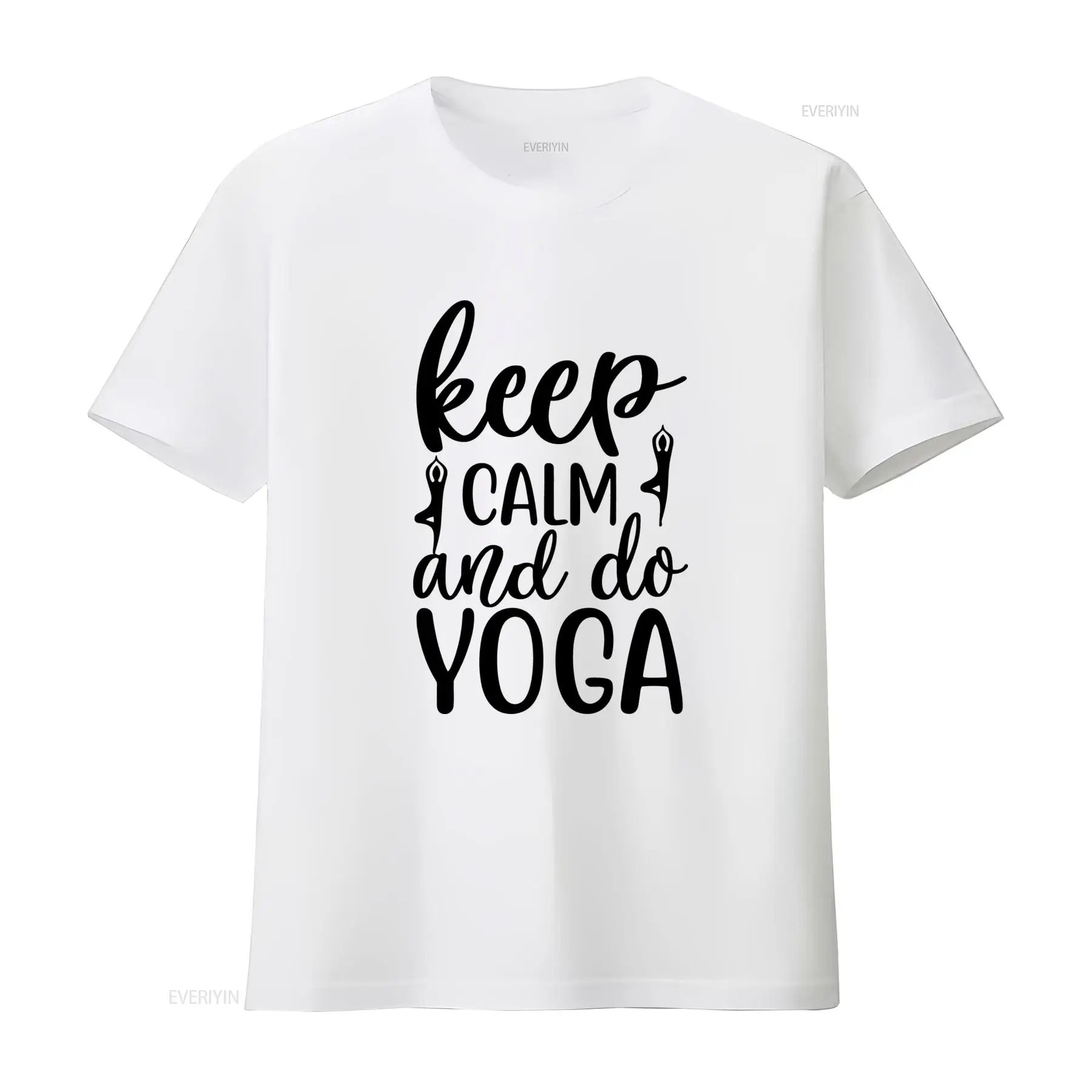 침착함을 유지하고 요가를 하세요 티셔츠 재미있는 선(禪 - Yoga Fitness Quotes 리뷰 및 가격