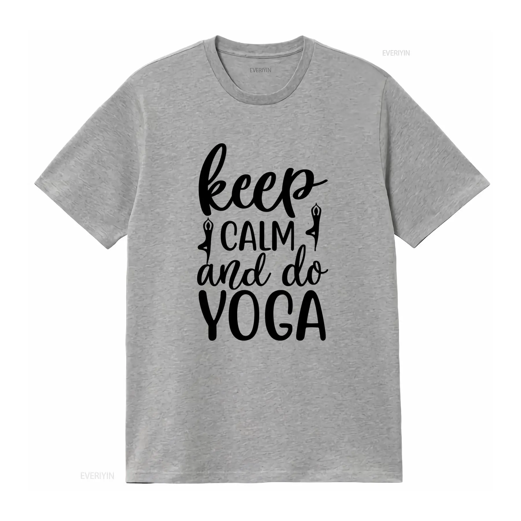 침착함을 유지하고 요가를 하세요 티셔츠 재미있는 선(禪 - Yoga Fitness Quotes 리뷰 및 가격