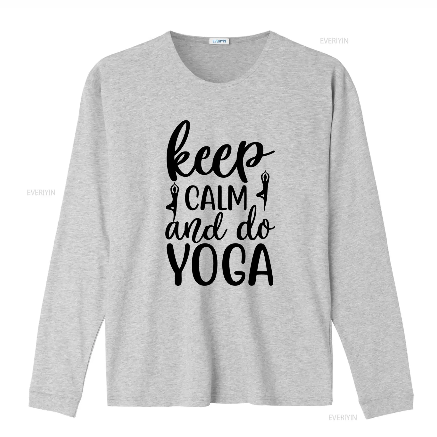 침착함을 유지하고 요가를 하세요 티셔츠 재미있는 선(禪 - Yoga Fitness Quotes 리뷰 및 가격
