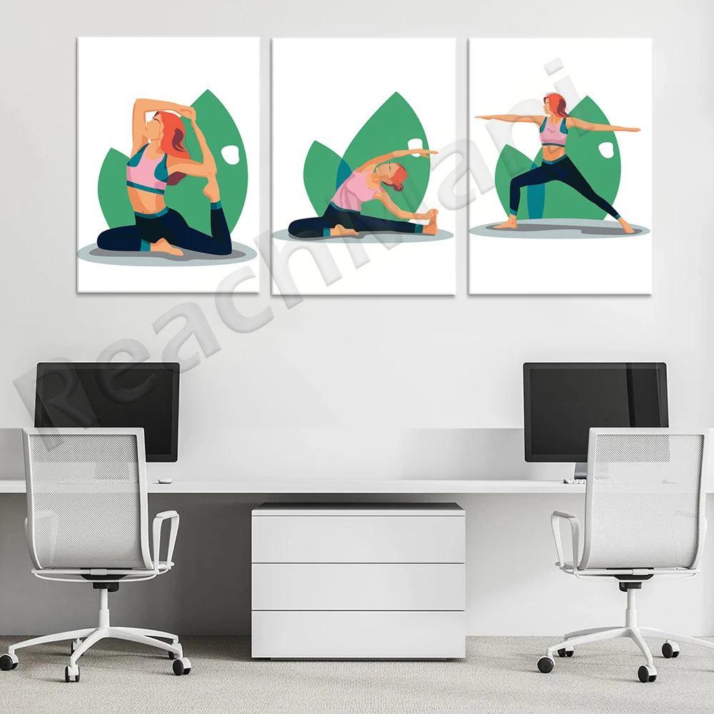 숨쉬기 입히기 내쉬기 요가 포스터 캔버스 아트 프린트  - Yoga Fitness Quotes 리뷰 및 가격