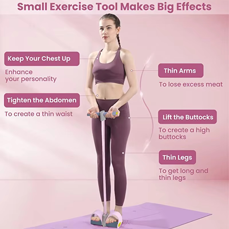 4/6/8 튜브 저항 밴드 요가 페달 풀러 저항 밴드  - Yoga Pedal Puller Fitness Equipment 리뷰 및 가격