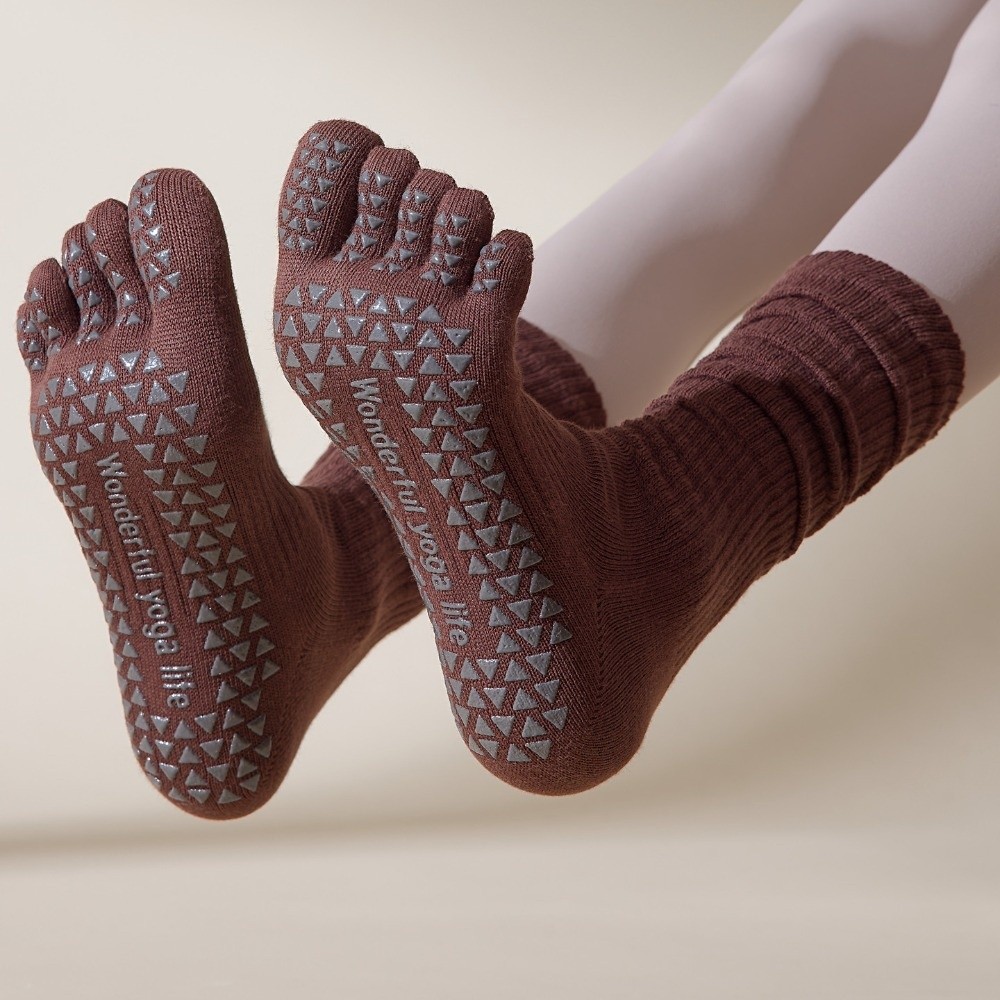 다섯 손가락 스포츠 양말 분리형 손가락 긴 튜브 여성  - Yoga Toe Separator 리뷰 및 가격