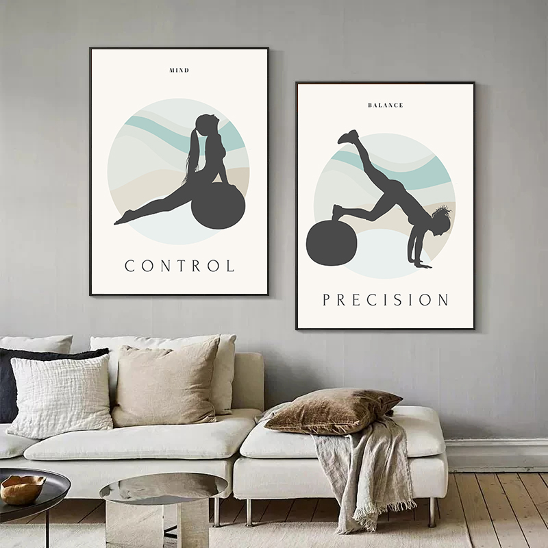 미니멀리스트 필라테스 요가 피트니스 소녀, 운동 인용문 - Yoga Fitness Quotes 리뷰 및 가격