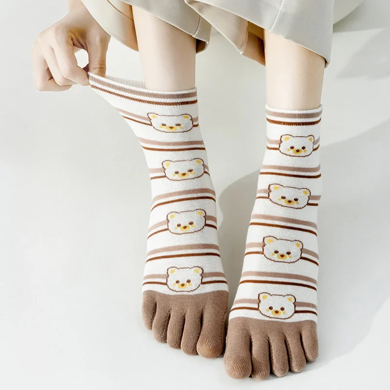 5 쌍 다섯 손가락 양말 여성 요가 필라테스 면화 발가 - Yoga Toe Separator 리뷰 및 가격