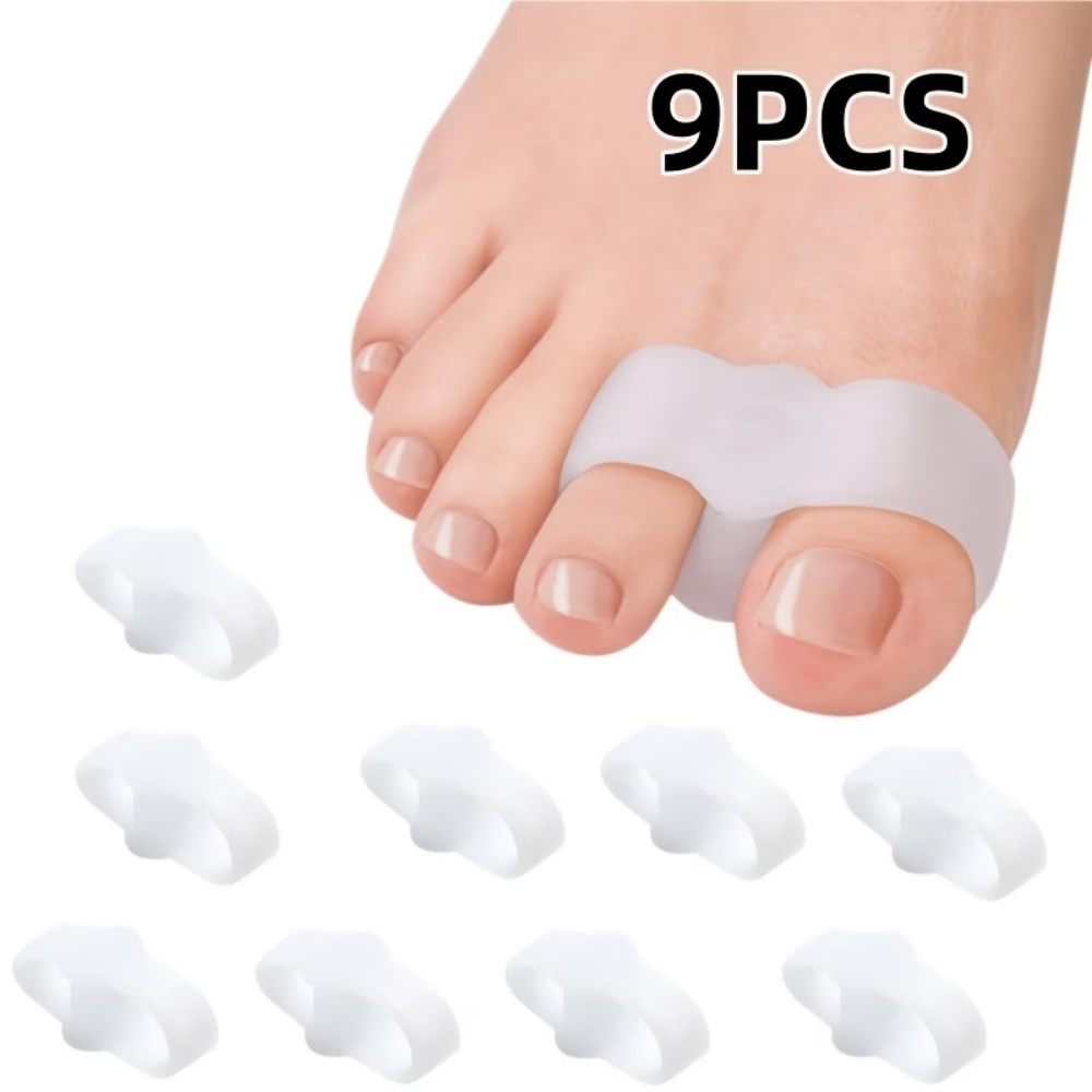 9피스 부드러운 실리콘 발가락 분리기, 요가 및 일상  - Yoga Toe Separator 리뷰 및 가격