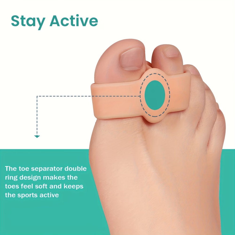 9피스 부드러운 실리콘 발가락 분리기, 요가 및 일상  - Yoga Toe Separator 리뷰 및 가격