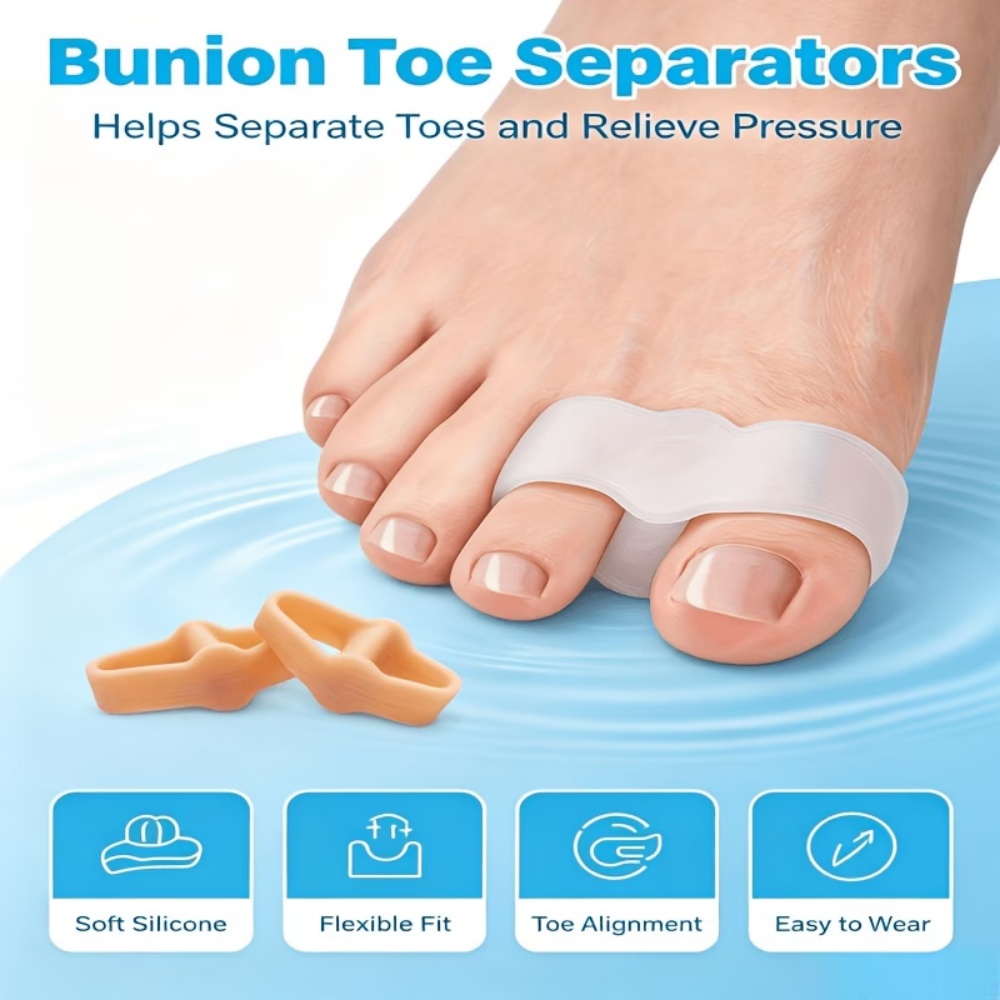 9피스 부드러운 실리콘 발가락 분리기, 요가 및 일상  - Yoga Toe Separator 리뷰 및 가격