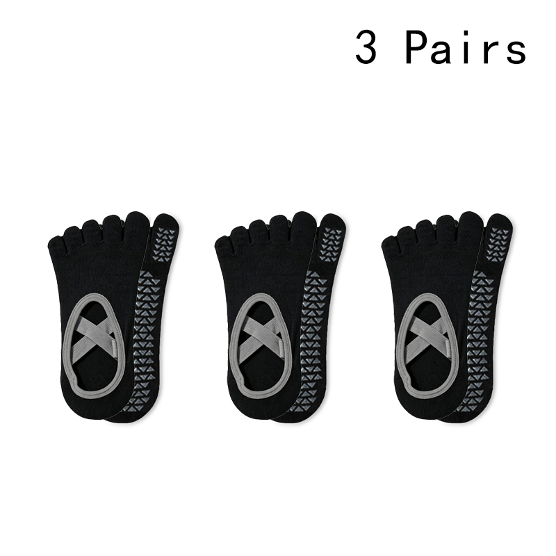3 쌍 얇은 여성 요가 양말 다섯 발가락 미끄럼 방지  - Yoga Toe Separator 리뷰 및 가격