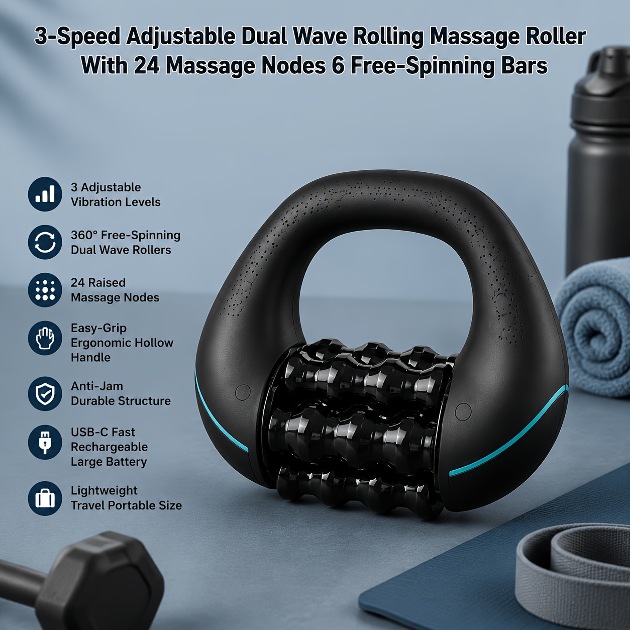 핸드헬드 전기 롤러 임팩트 마사지기 충전식 휴대용 마사 - Shoulder Massage Ball 리뷰 및 가격