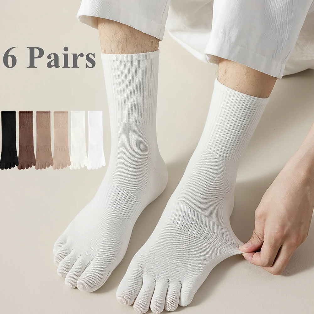 별도의 손가락으로 6 쌍 남성 양말 코튼 발가락 양말  - Yoga Toe Separator 리뷰 및 가격