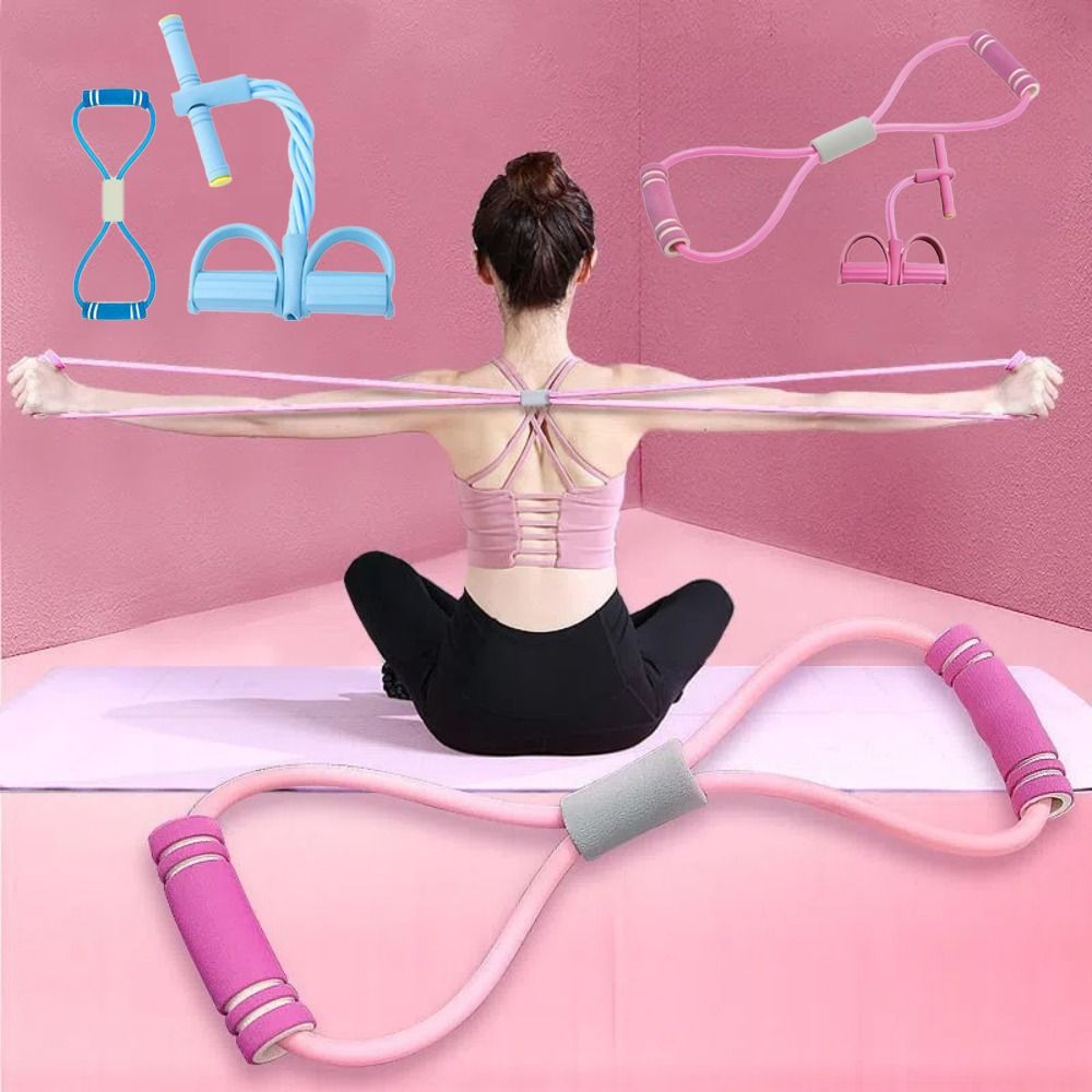 6튜브 저항 밴드 세트 TPE 폼 요가 탄성 밴드 어깨 - Yoga Pedal Puller Fitness Equipment 리뷰 및 가격