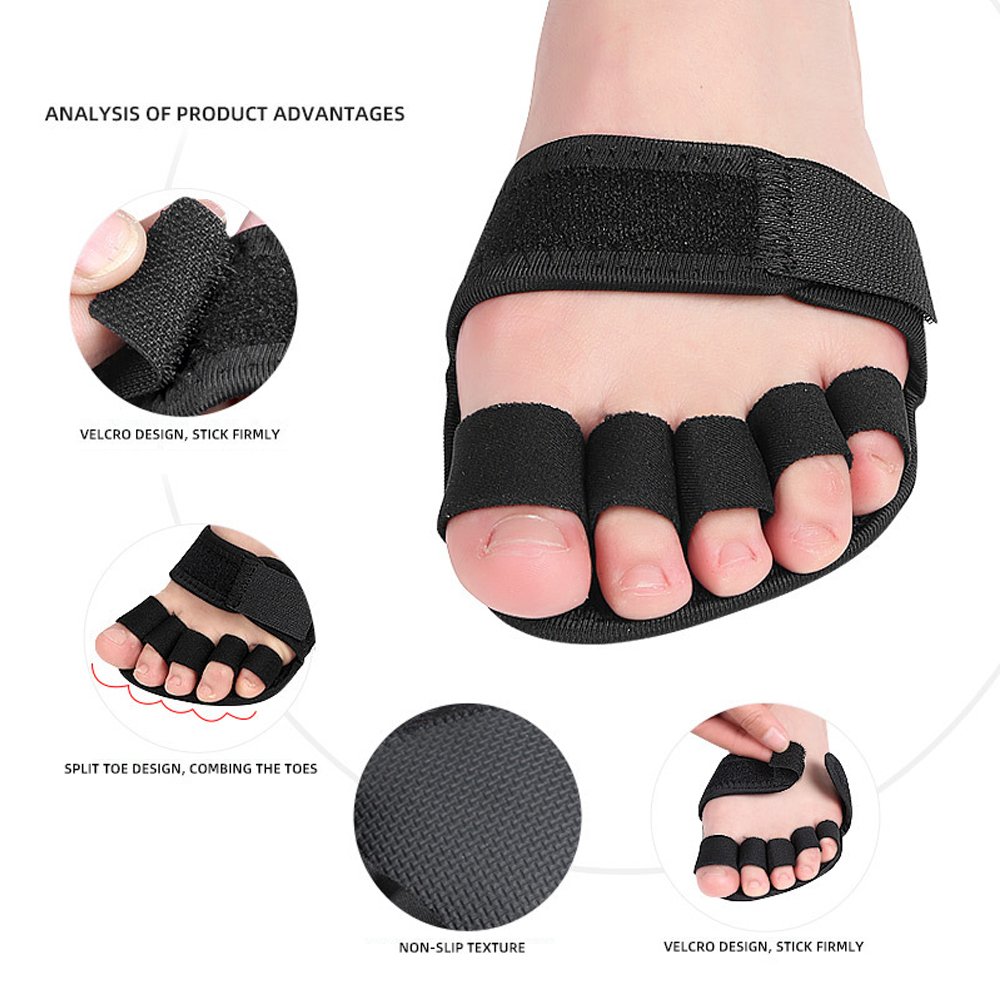 다섯 손가락 반 손바닥 요가 양말, 미끄럼 방지 질감  - Yoga Toe Separator 리뷰 및 가격