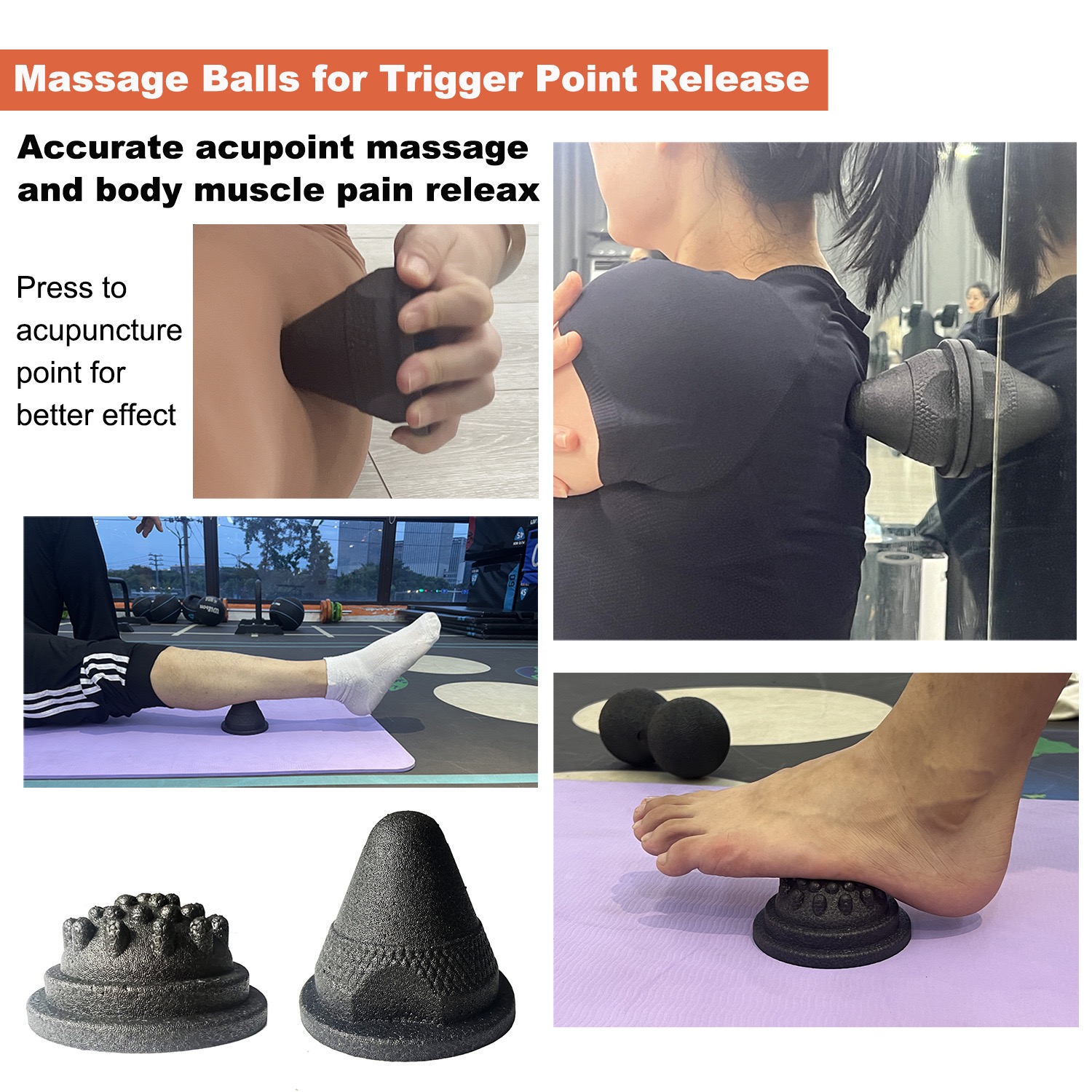 5-in-1 근막 롤러 세트 근육 회복 세트 - 등,  - Shoulder Massage Ball 리뷰 및 가격