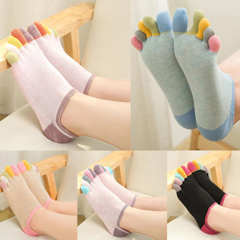 1/5쌍 여성용 스포츠 발가락 양말, 손가락이 분리된  - Yoga Toe Separator 리뷰 및 가격